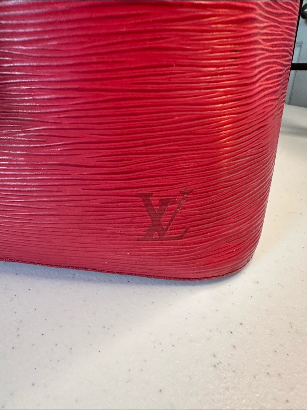 Louis Vuitton Red Epi Leather Drawstring Hobo Bag - Picture 10 of 11